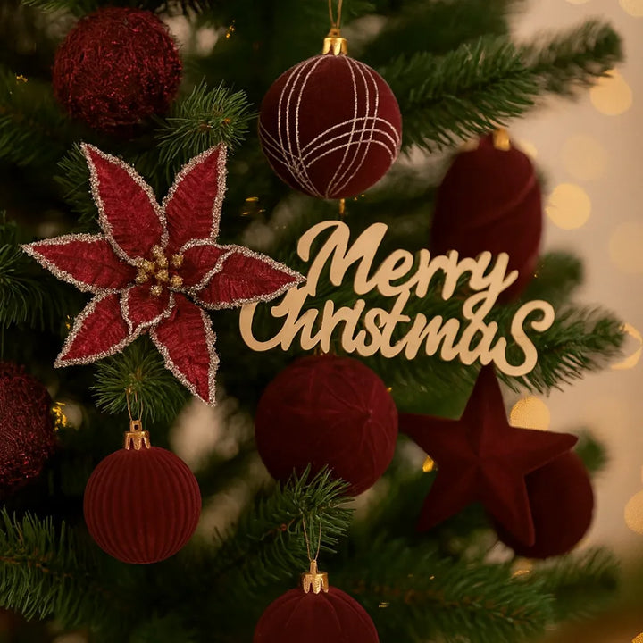 Boules de Noël Artisanales Marron