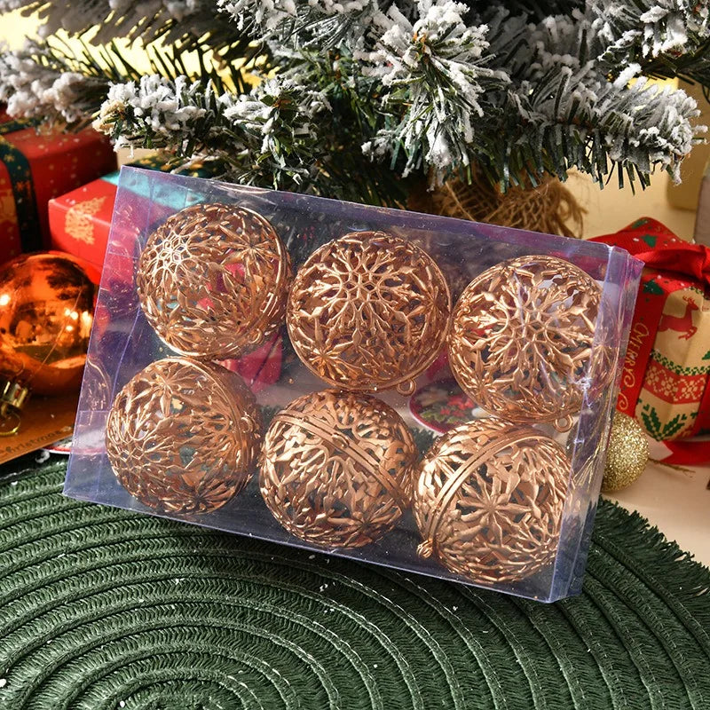 Boules de Noël Bronze Ajourées