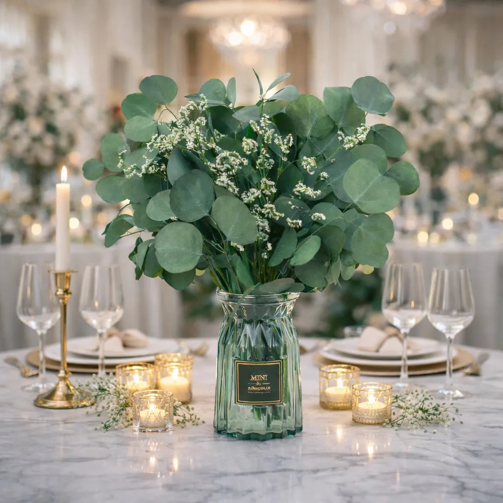 Bouquet Feuilles d’Eucalyptus Pour Centre de Table