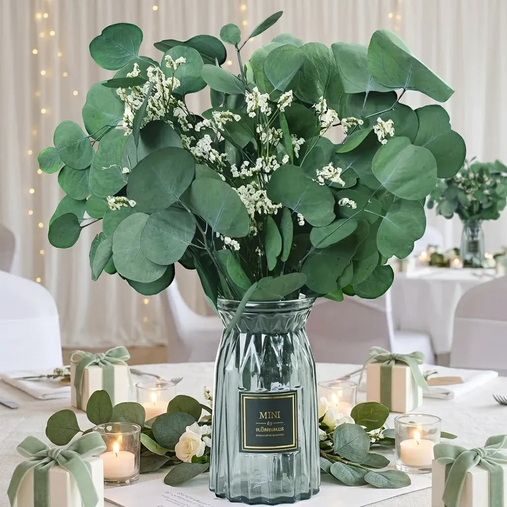 Bouquet Feuilles d’Eucalyptus Pour Centre de Table Minimaliste
