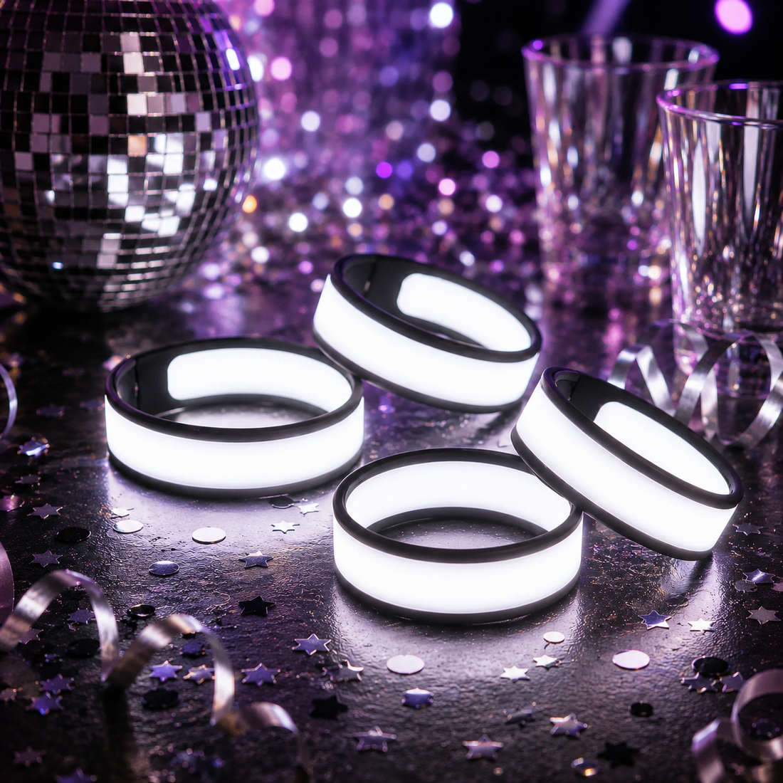 Bracelet Blanc Lumineux Moderne