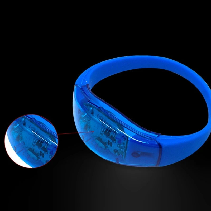 Bracelet Bleu à LED Festif Moderne