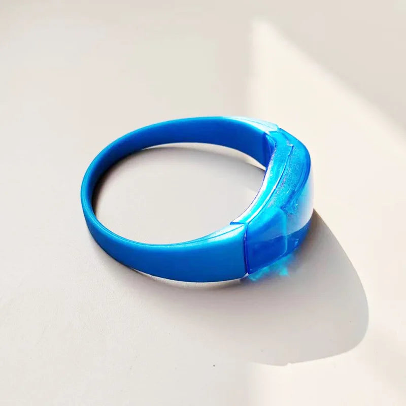 Bracelet Bleu à LED Festif Stylé