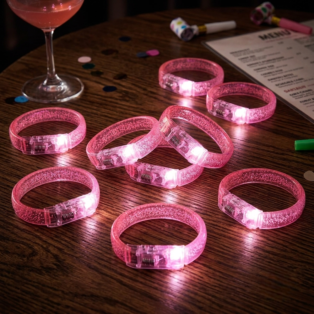 Bracelet Lumineux Rose Design