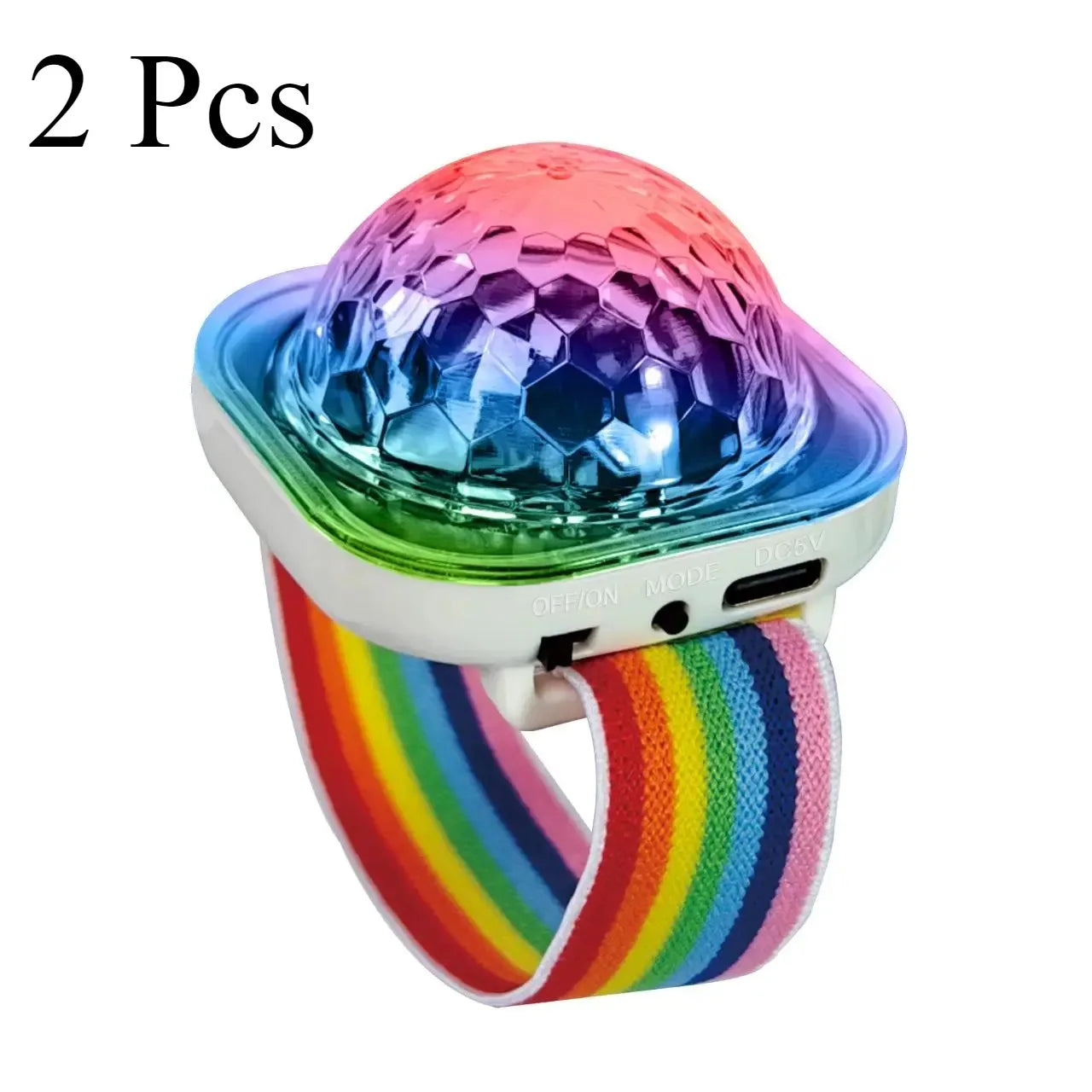 Bracelet Original Lumineux Disco Blanc