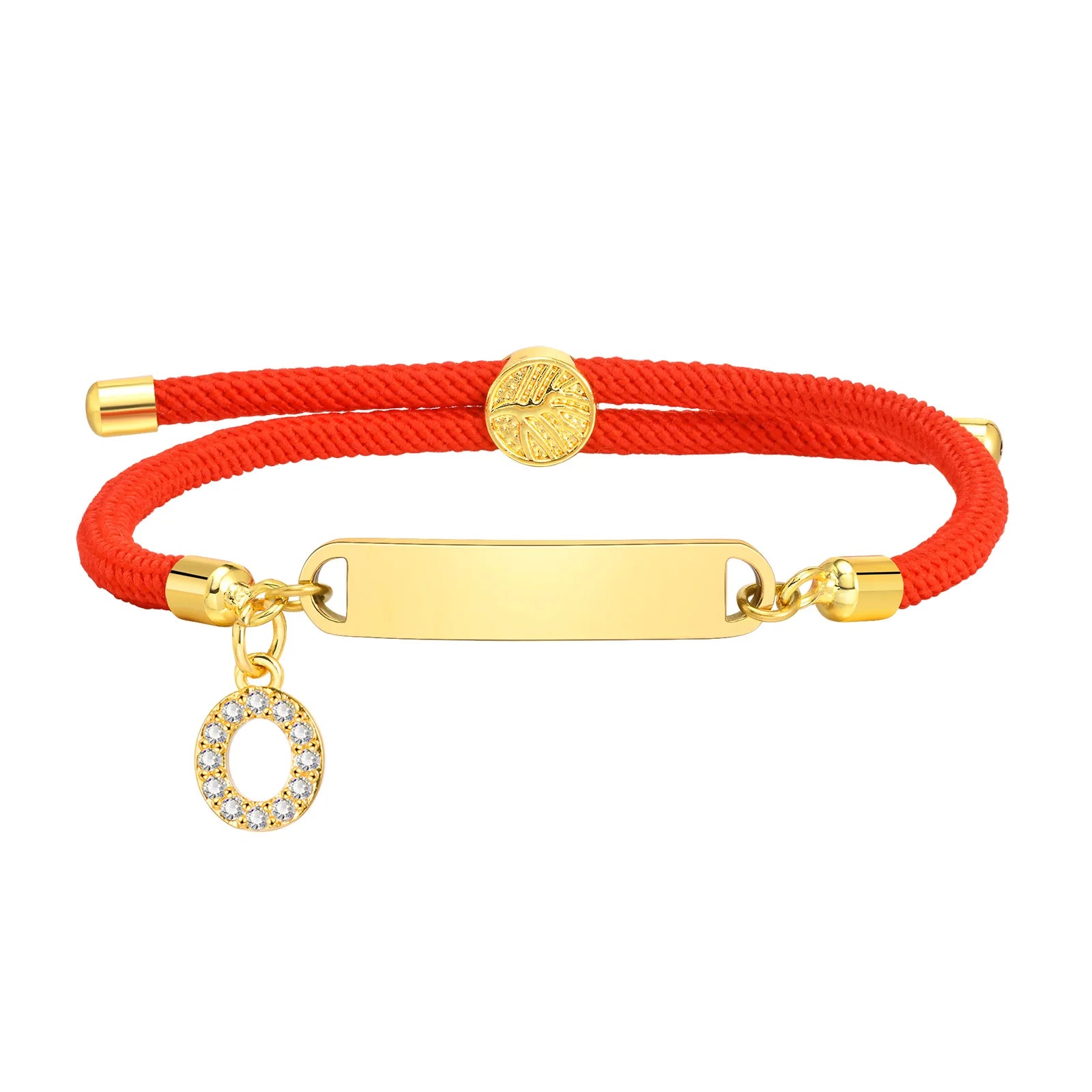 Bracelet Porte-Bonheur Personnalisable à  Initiale O