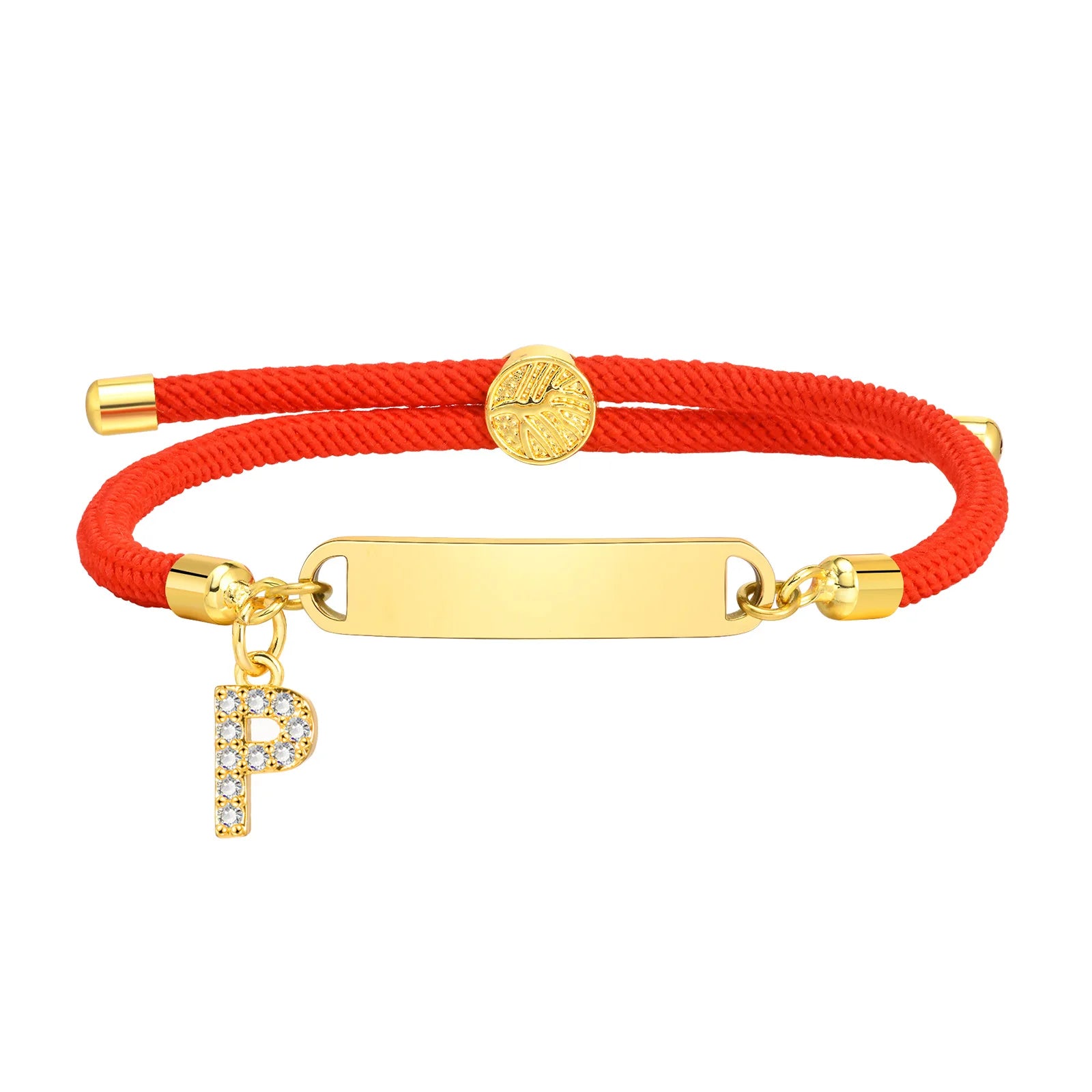Bracelet Porte-Bonheur Personnalisable à  Initiale P