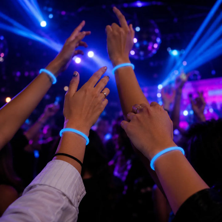 Bracelet de Fête Bleu en Silicone