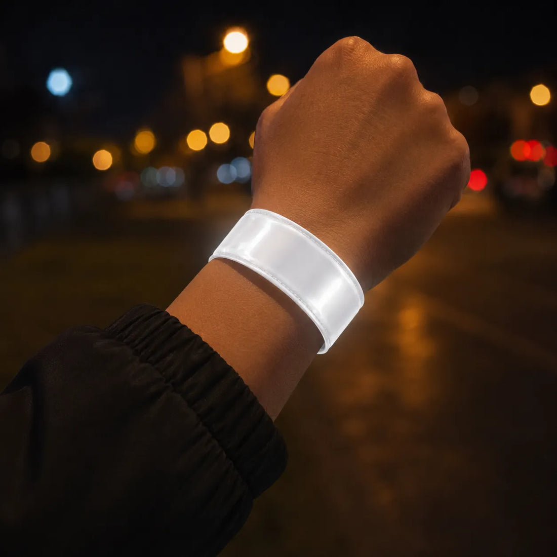 Bracelets Bande Réfléchissante Blanc Propre