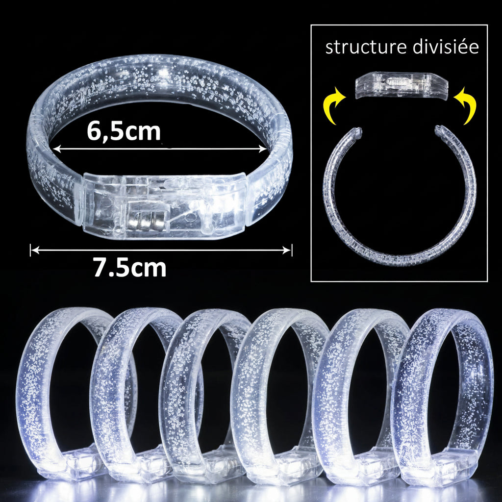 Bracelets Brillants à LED Minimaliste