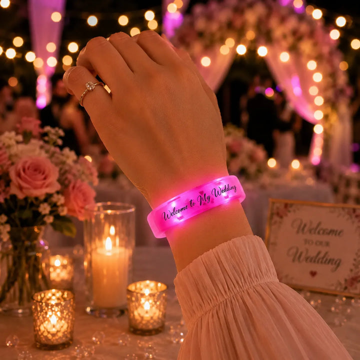 Bracelets Lumineux Welcome To My Wedding luxe