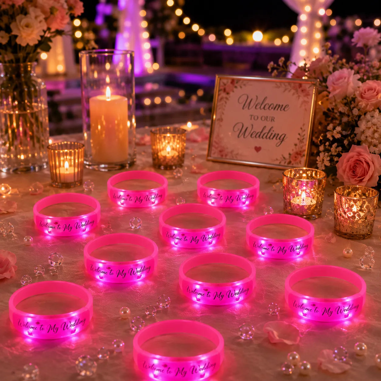 Bracelets Lumineux Welcome To My Wedding original