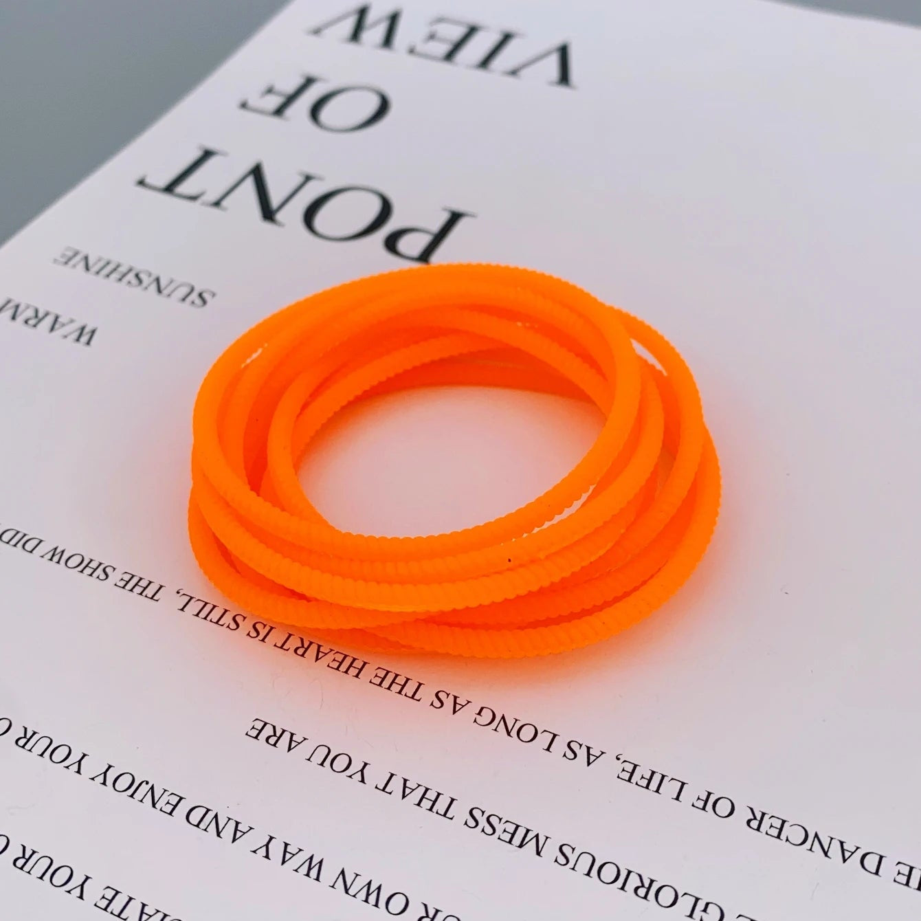 Bracelets Torsadés Fluorescents Orange Design