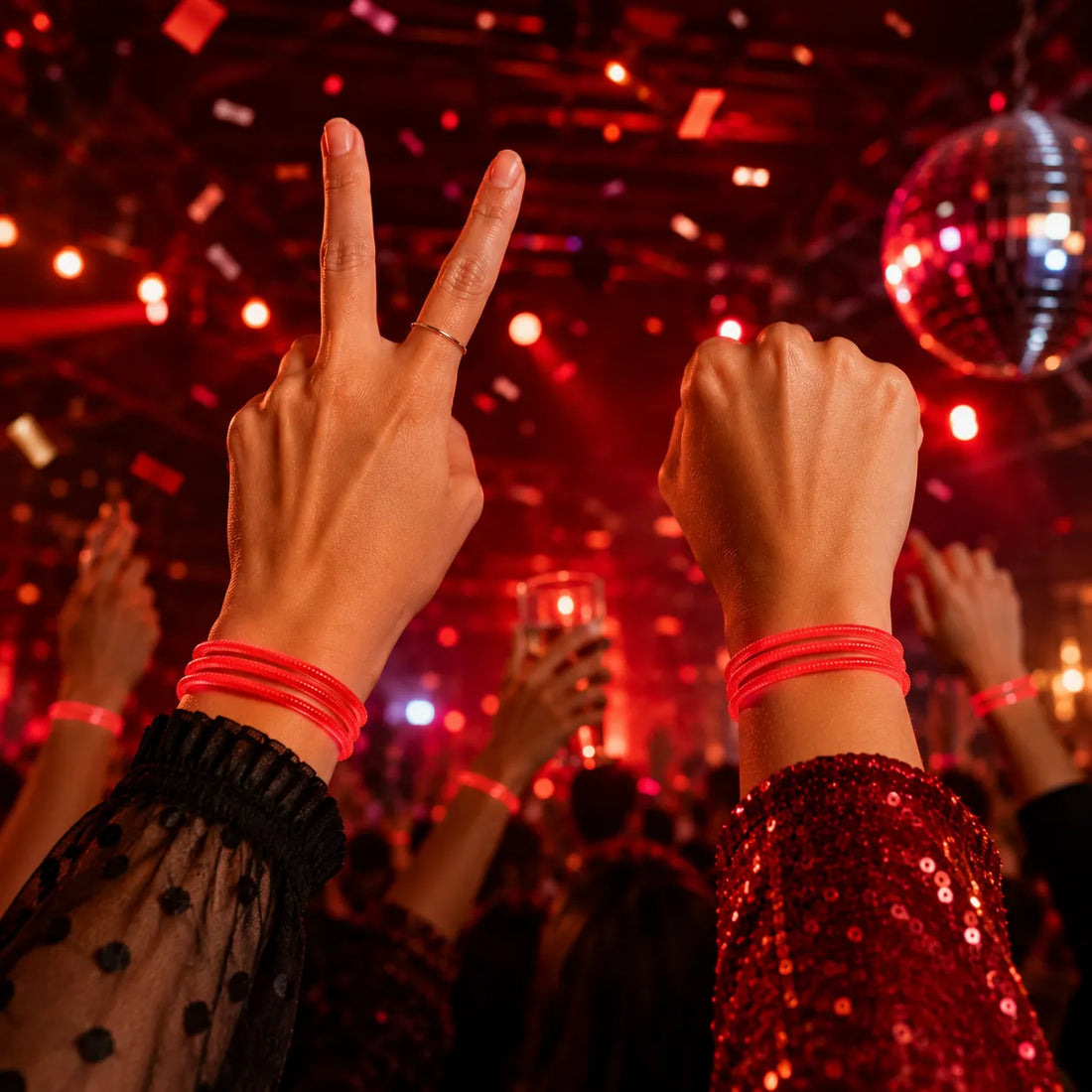 Bracelets Torsadés Fluorescents en Silicone 