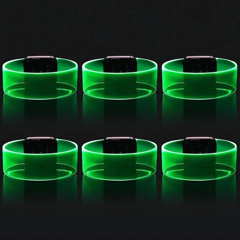 Bracelets Verts LED de Fête