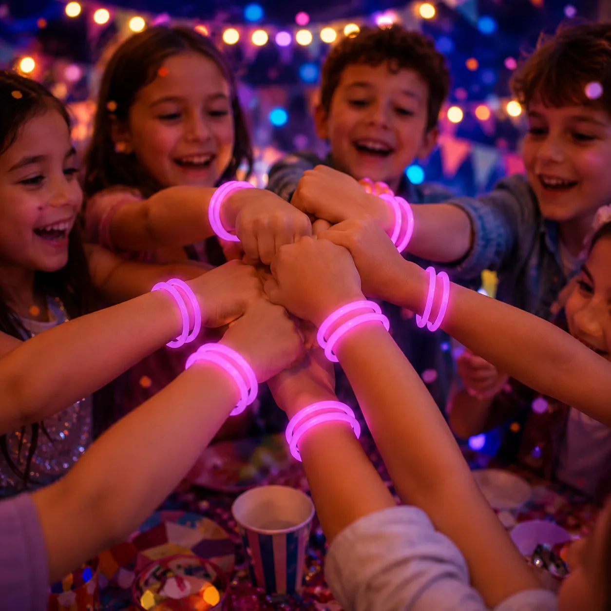 Bracelets Violets Fluorescents
