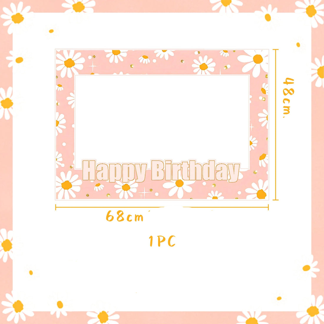 Cadre Cabine Photo  Rose Fleuri  Douce Festive