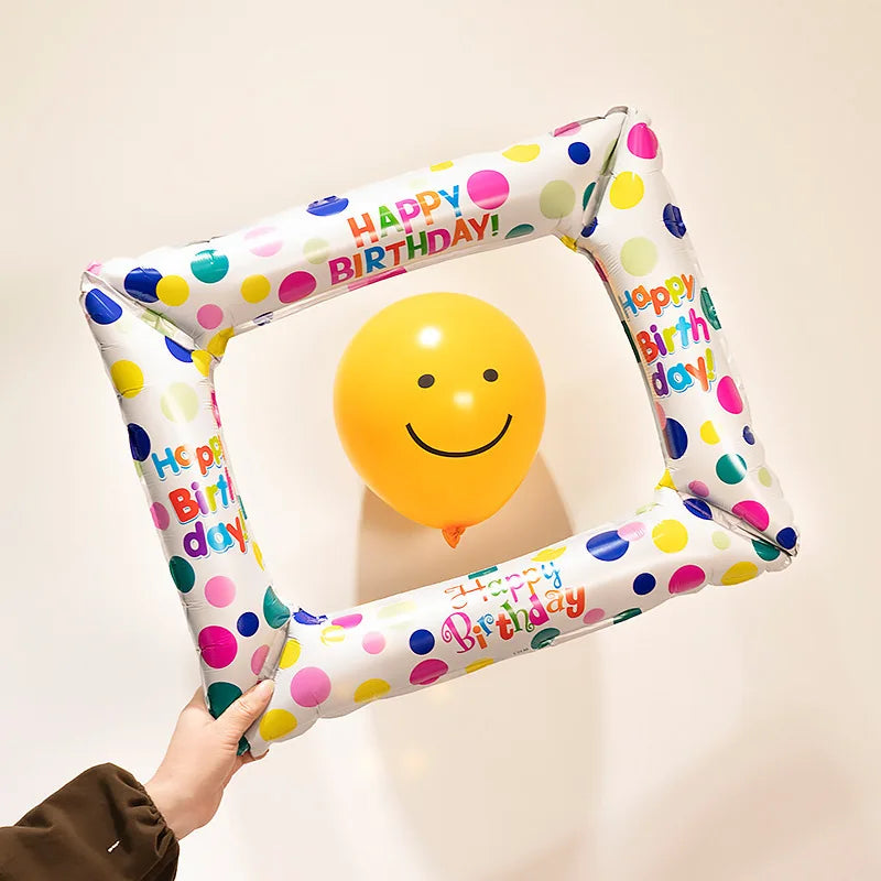 Cadre Photo Gonflable Happy Birthday  Festifs