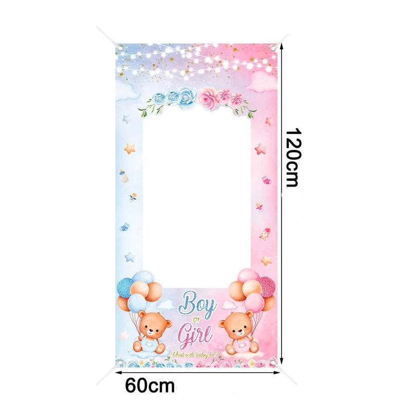 Cadre Photobooth Baby shower Minimaliste