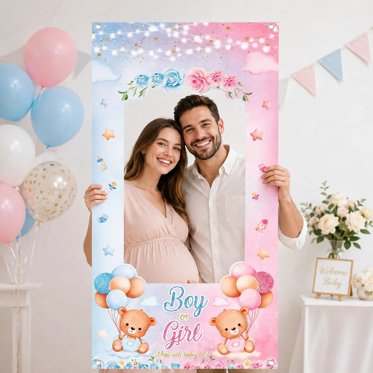 Cadre Photobooth Baby shower Unique
