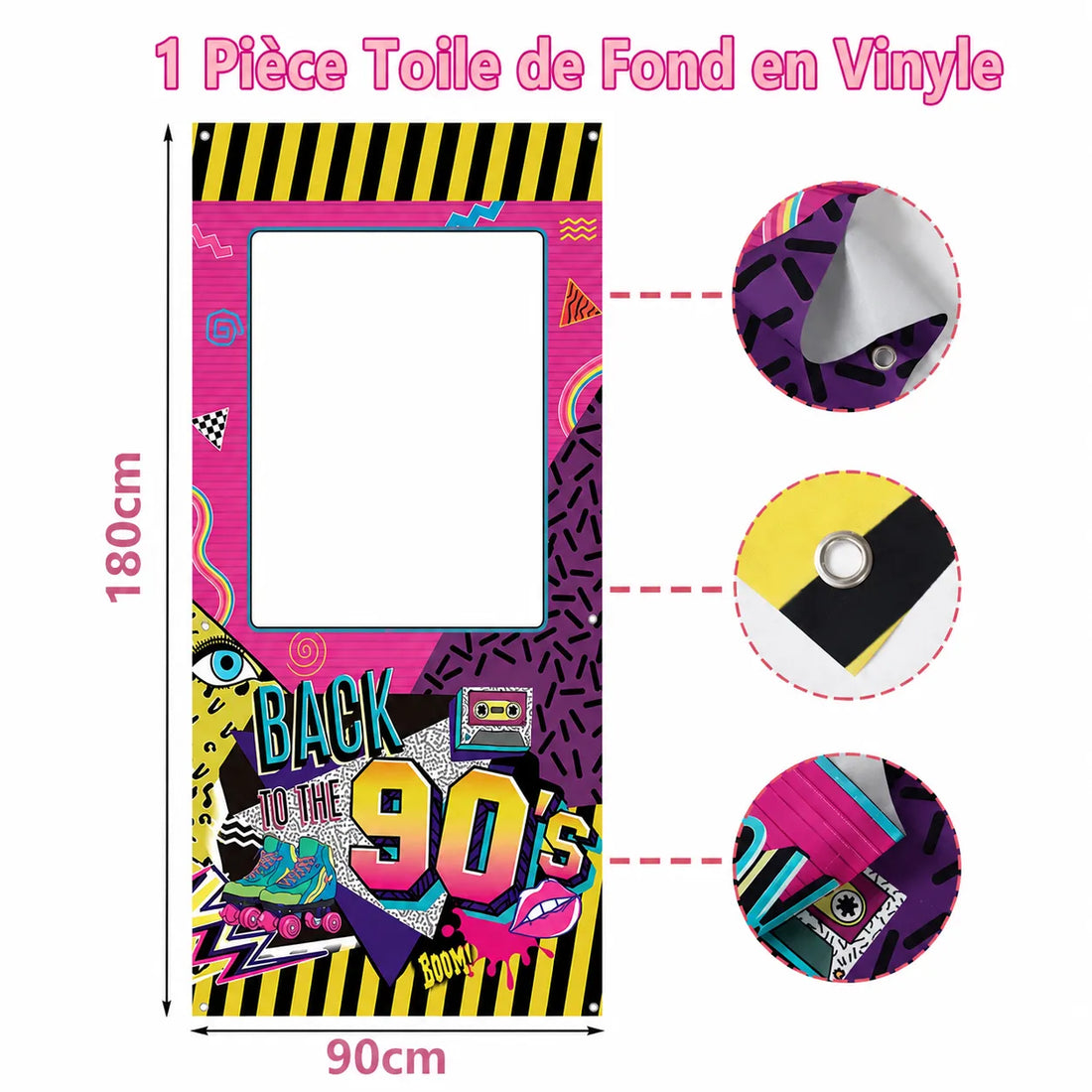 Cadre Photobooth Back to the 90’s Rétro
