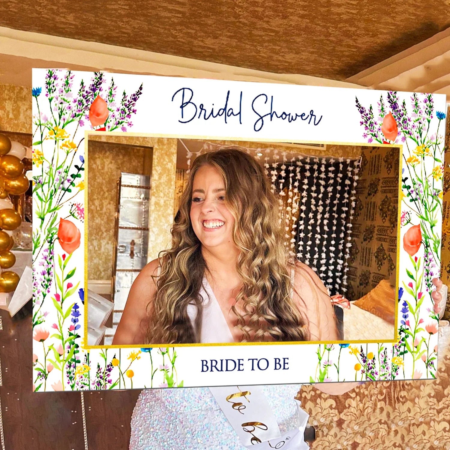 Cadre Photobooth ‘’Bride To Be‘’ Floral Festive