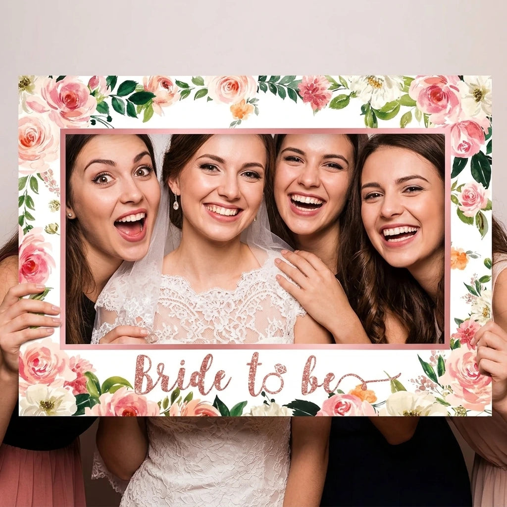 Cadre Photobooth Fleuri Bride To Be 