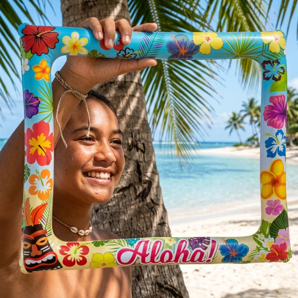Cadre Photobooth Gonflable Aloha Design