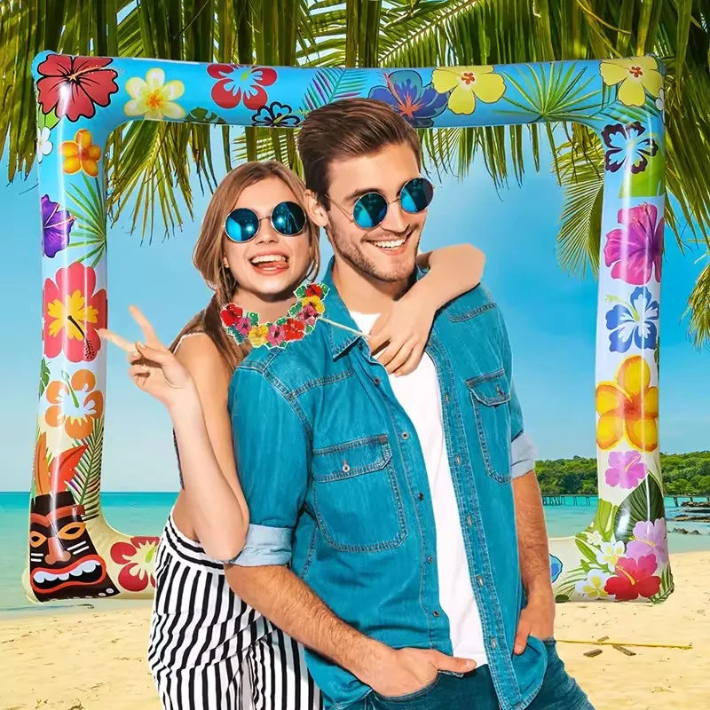 Cadre Photobooth Gonflable Aloha Festive