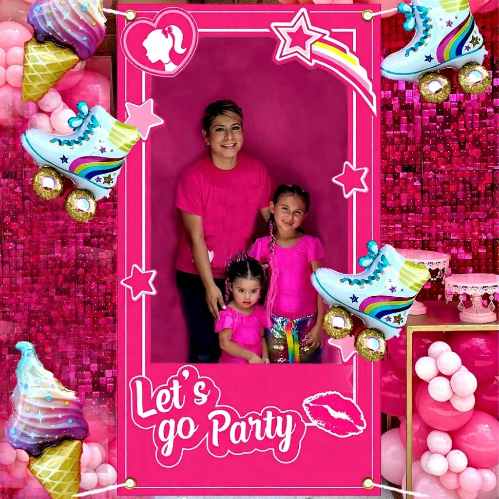 Cadre Photobooth Let’s Go Party Rose Festive