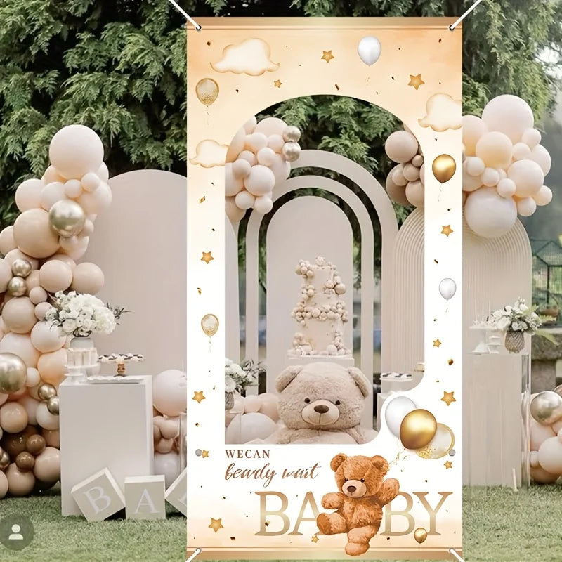 Cadre Photobooth Ours Brun Moderne