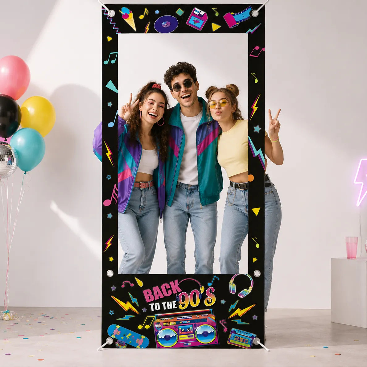Cadre Photobooth Thème 90’s