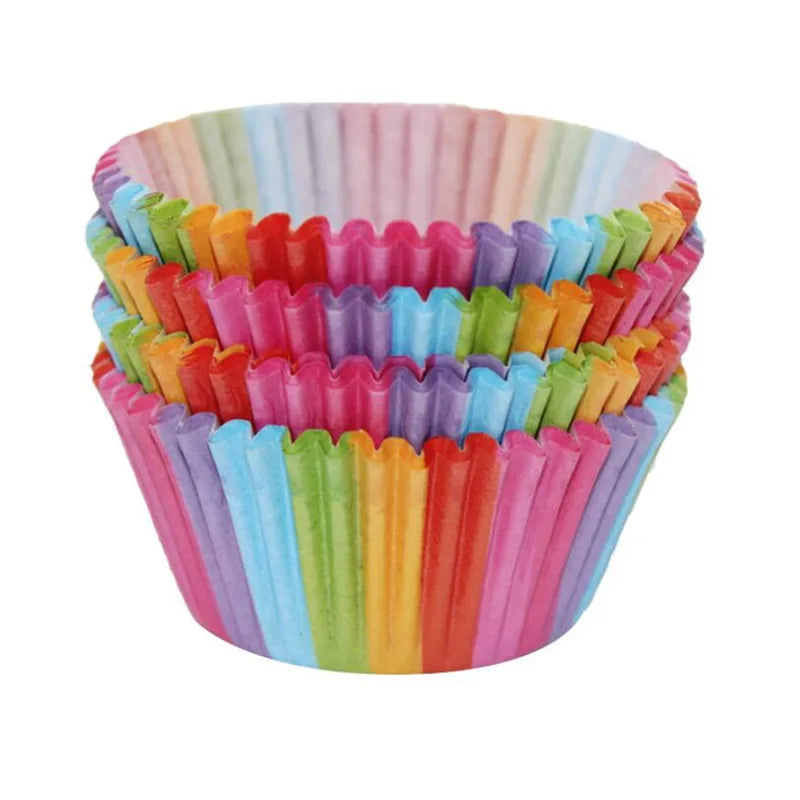 Caissette à Cupcake Arc-en-ciel Chic