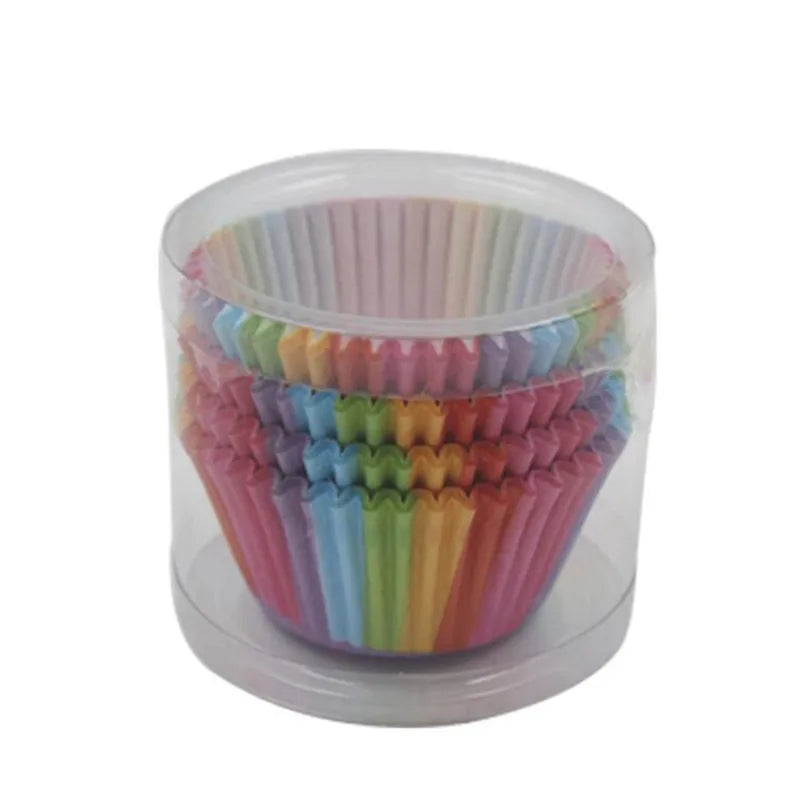Caissette à Cupcake Arc-en-ciel Pratique