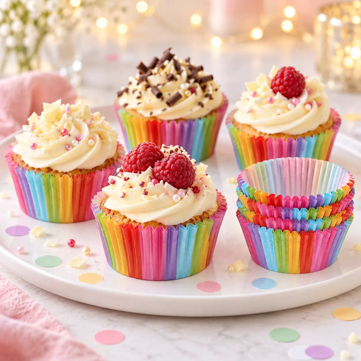 Caissette à Cupcake Arc-en-ciel magique