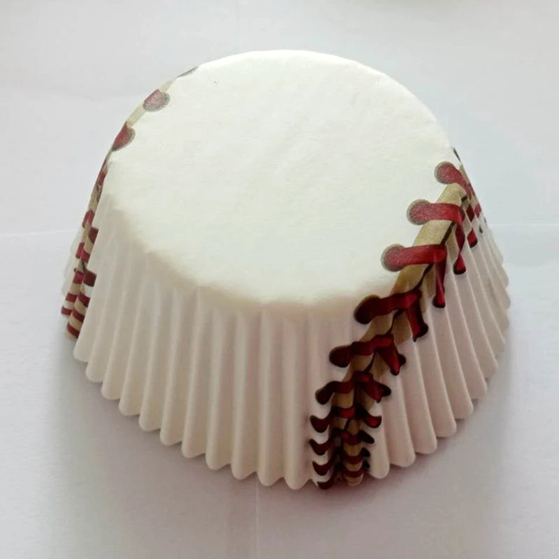 Caissette à Cupcake Balle de Baseball Unique
