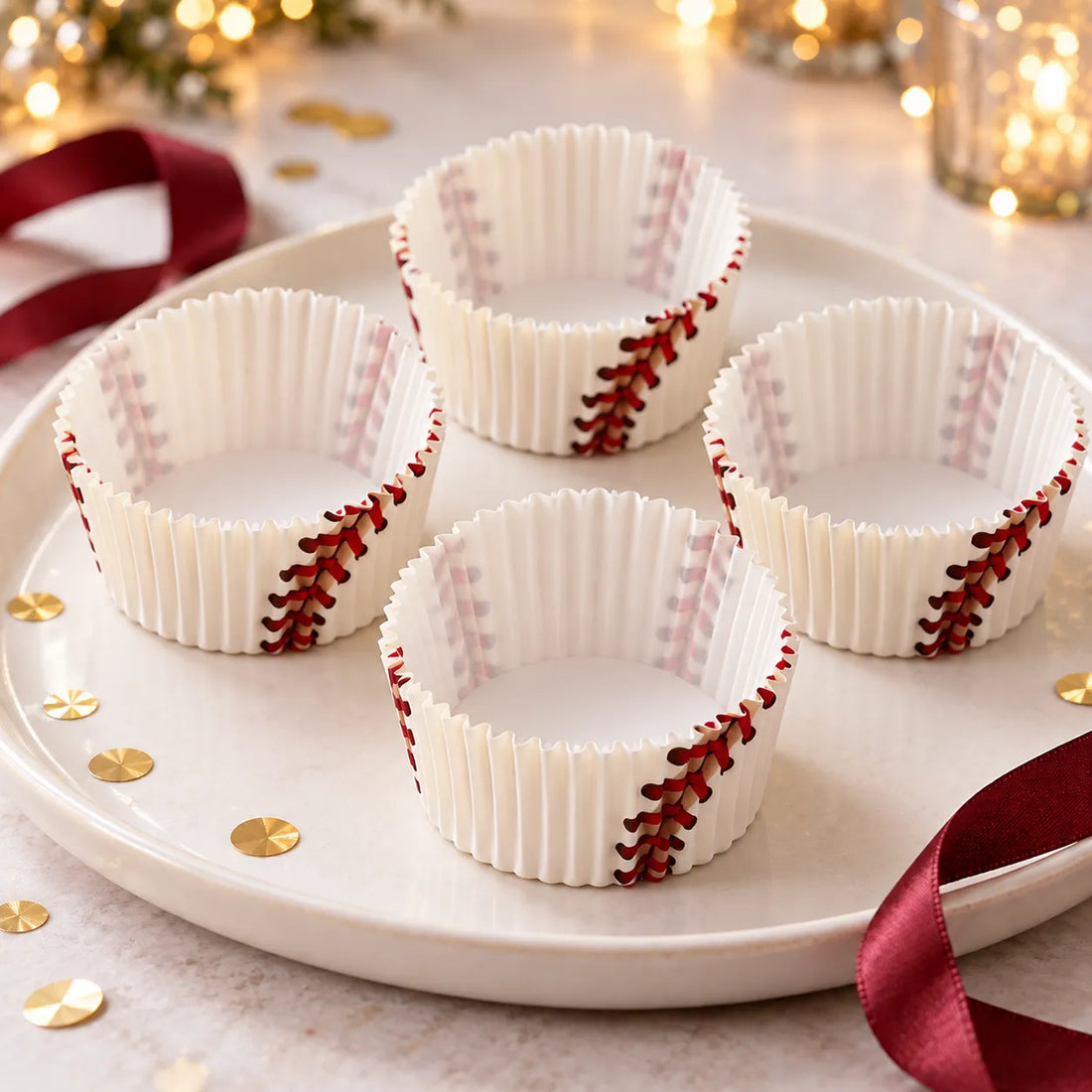 Caissette à Cupcake Balle de Baseball original