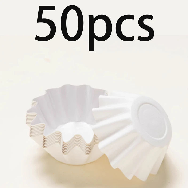 Caissette Cupcake Blanc Epurée 50 Pièces