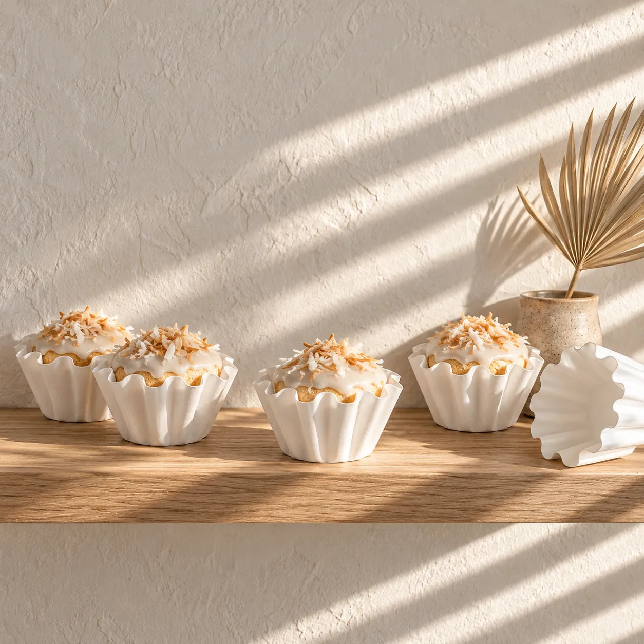 Caissette Cupcake Blanc Epurée Design