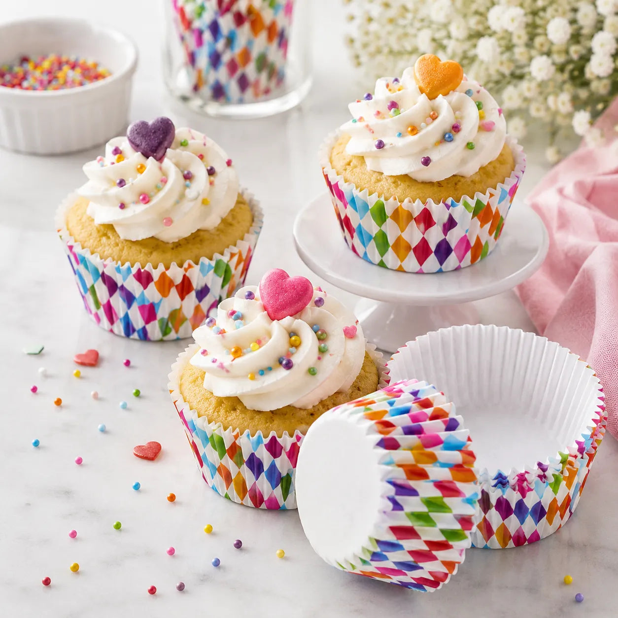 Caissette Cupcake Colorée 