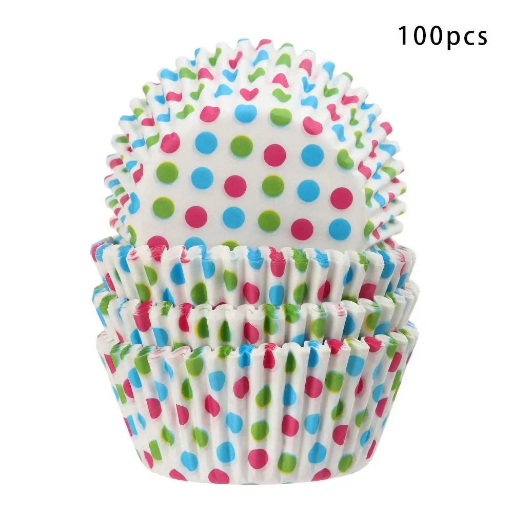 Caissette à Cupcake Colorée 100 Pièces