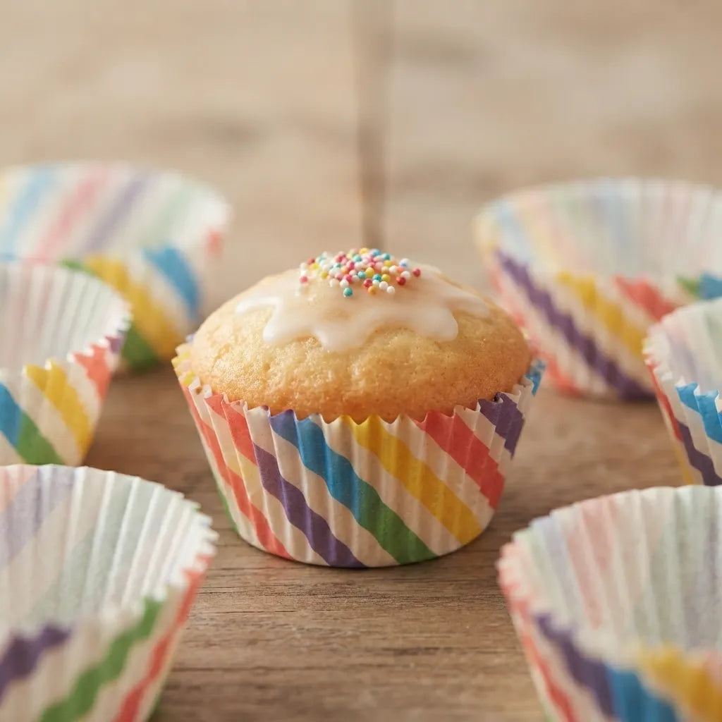 Caissette à Cupcake Colorée En Papier Unique