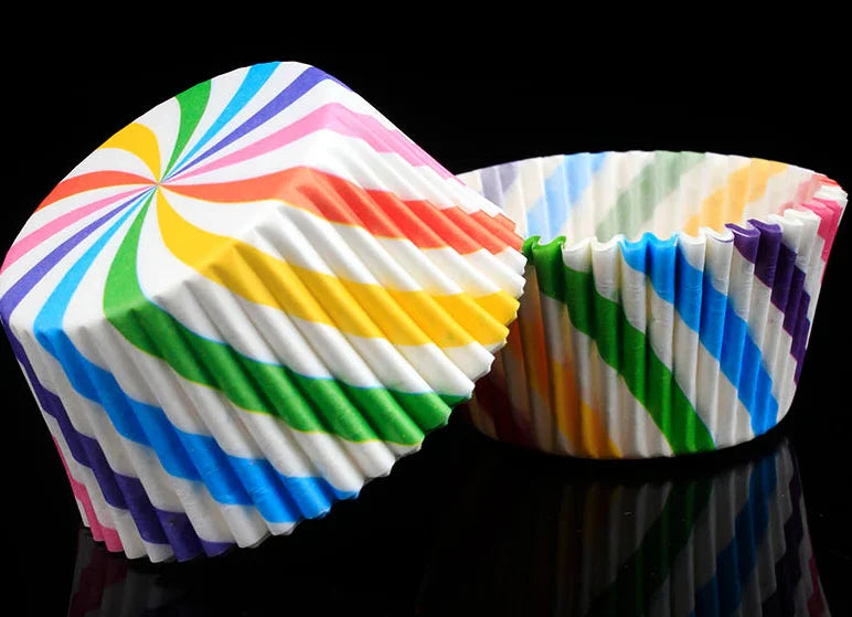 Caissette à Cupcake Colorée En Papier festif