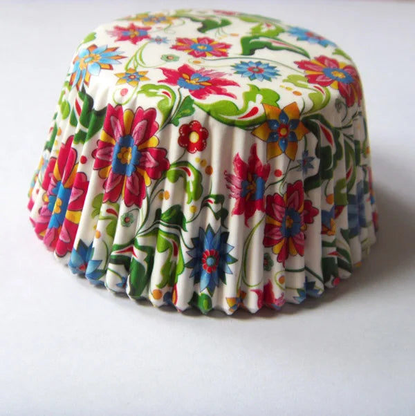 Caissette à Cupcake Colorée Fleurie romantique