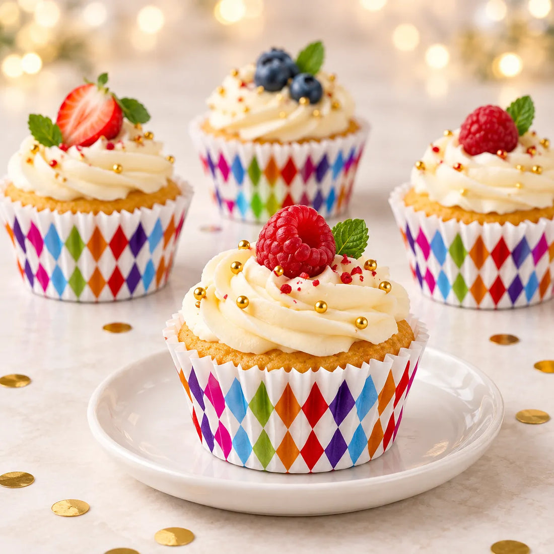 Caissette Cupcake Colorée festif