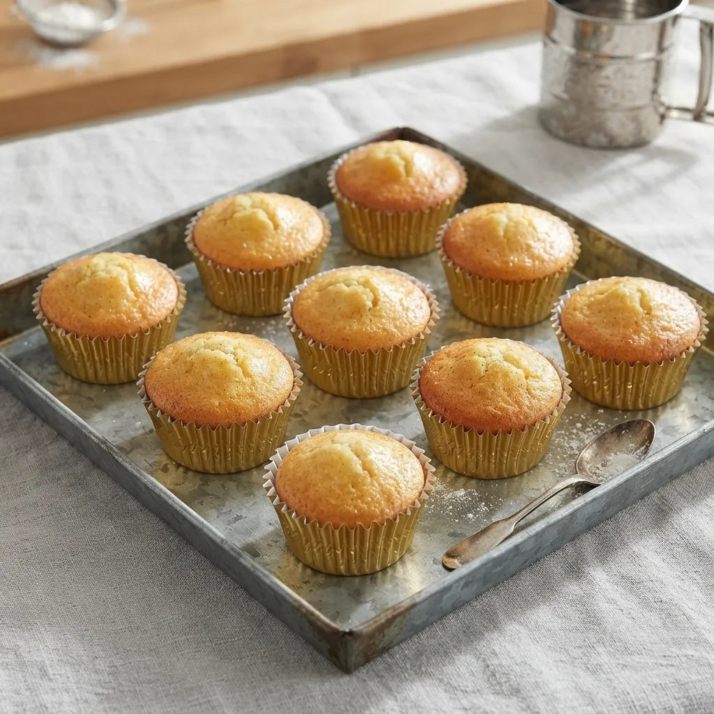 Caissette à Cupcake Dorée Minimaliste