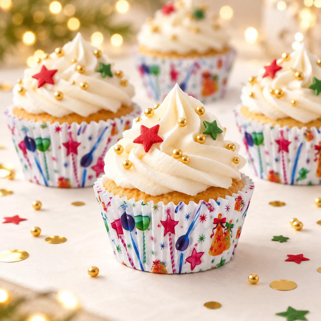 Caissette Cupcake Festive moderne