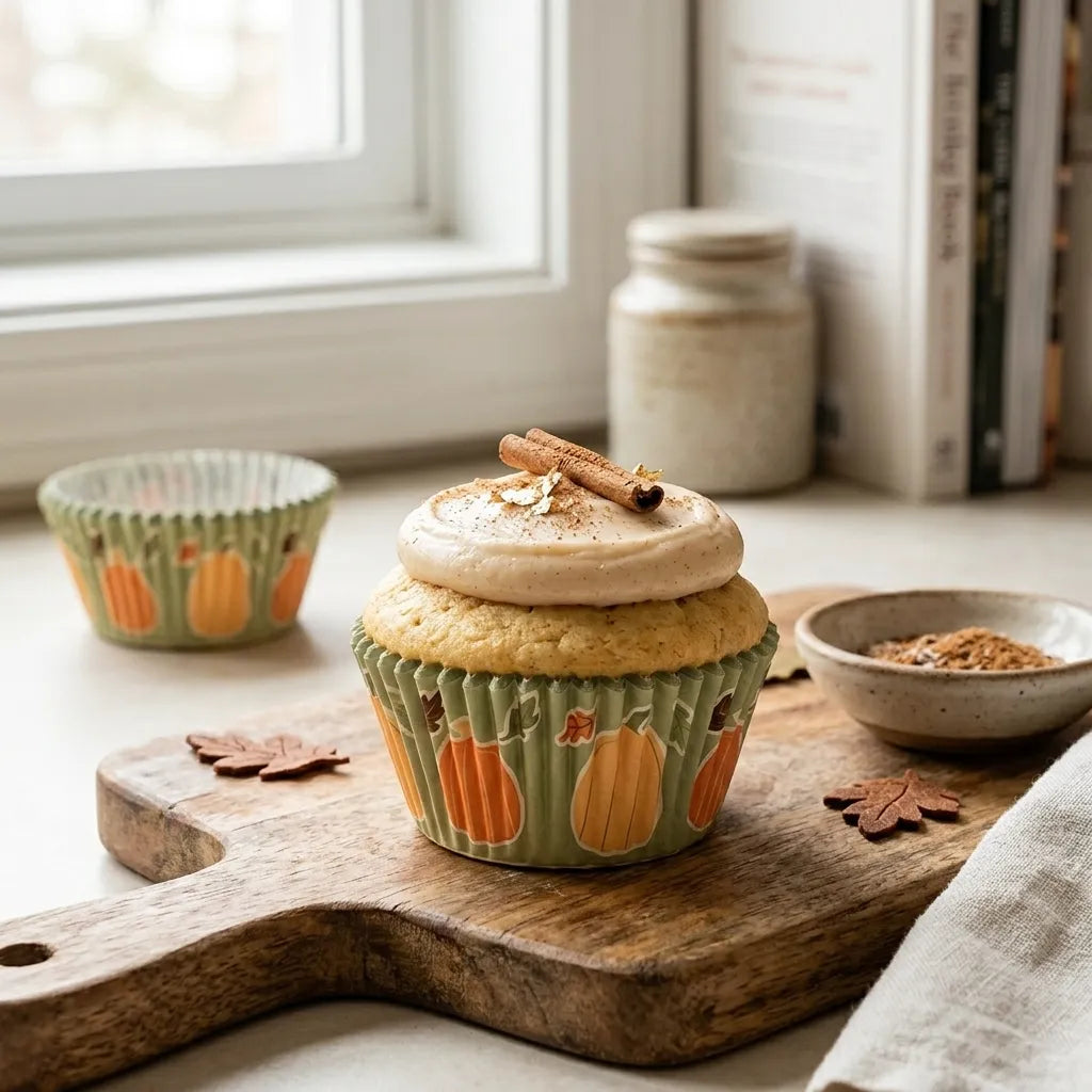 Caissette à Cupcake Motif Citrouilles Unique