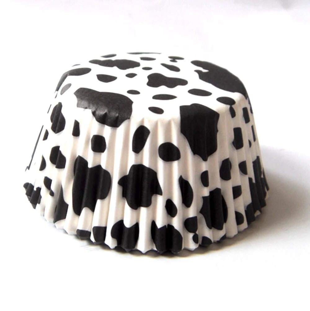 Caissette à Cupcake Motif Vache Minimaliste