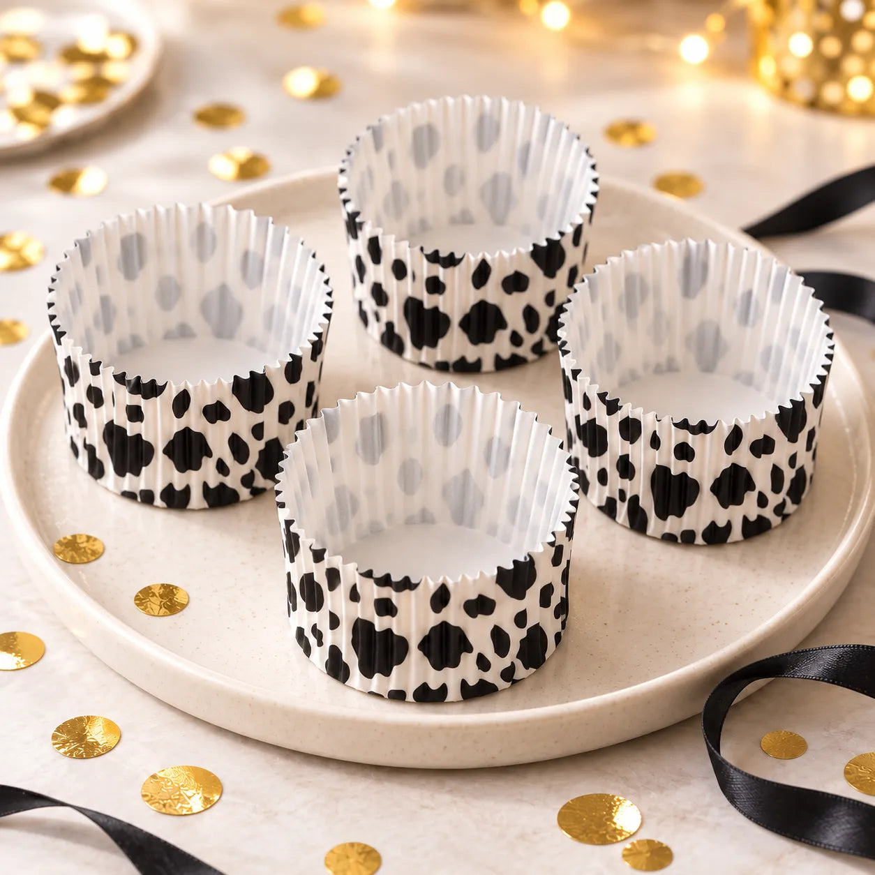 Caissette à Cupcake Motif Vache original